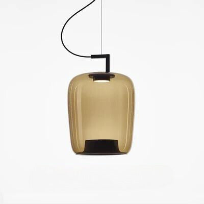 Liora Glass and Aluminum Pendant Light for Kitchen and Dining