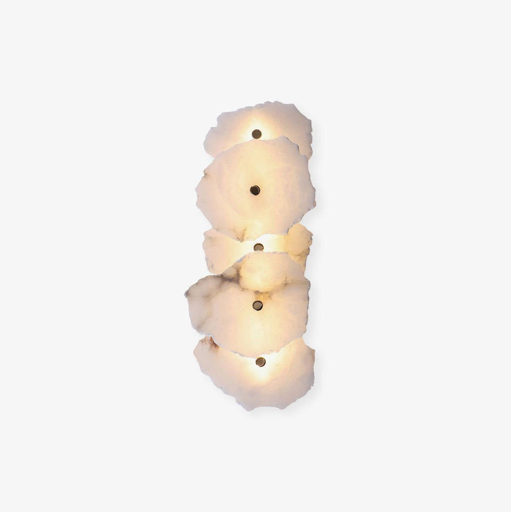 Alabaster Finish Modern Dimmable Wall Light For Warm Ambiance
