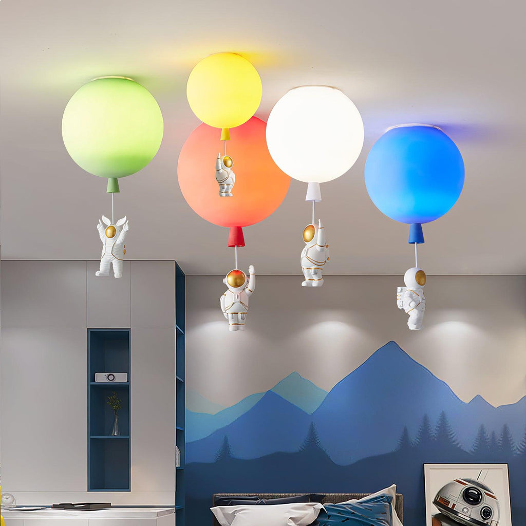 AstraNova Moon Pendant Lamp Modern LED Astronaut Light