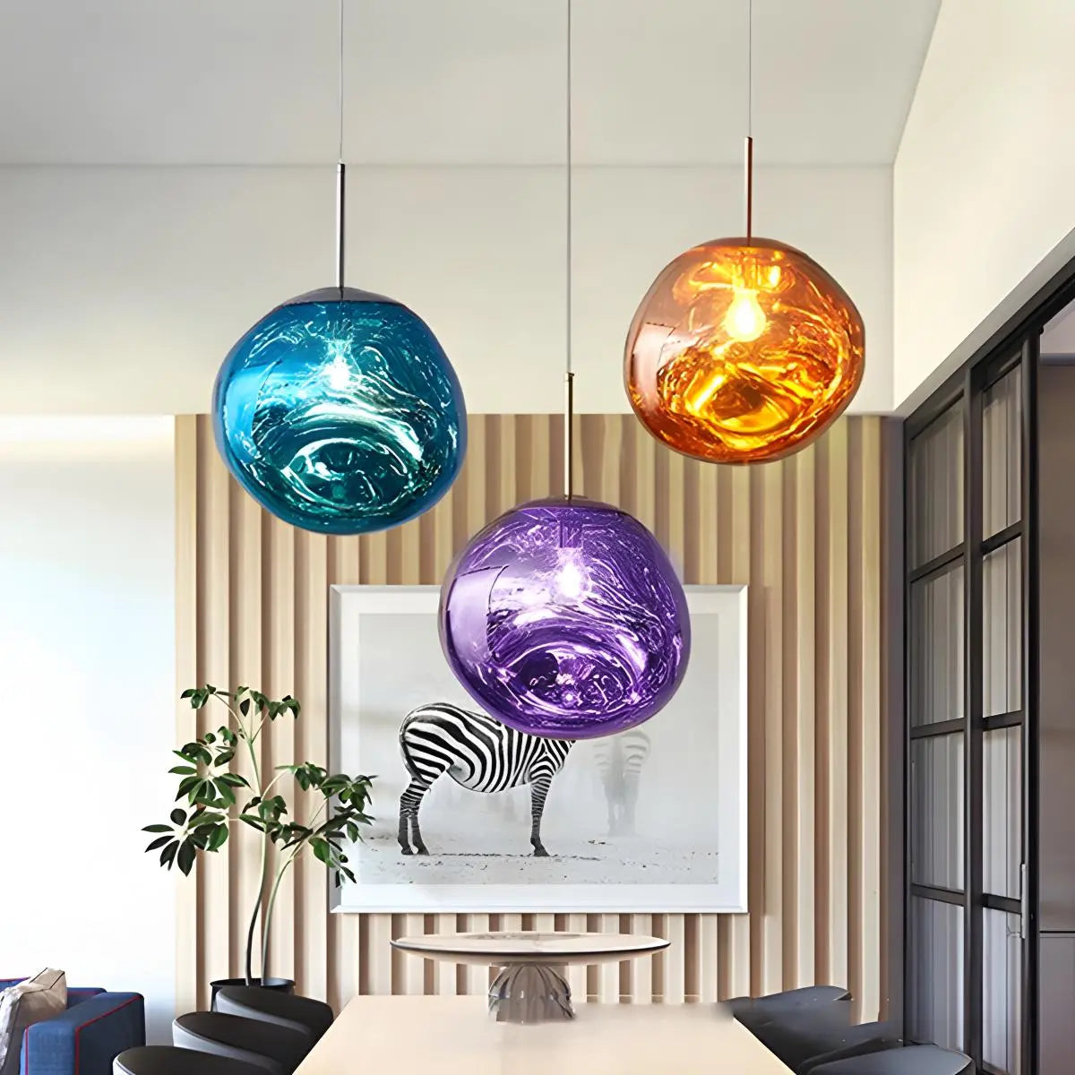 Lampă suspendată Lux Lava Flow pentru sufragerie, cu design modern | Ventumra