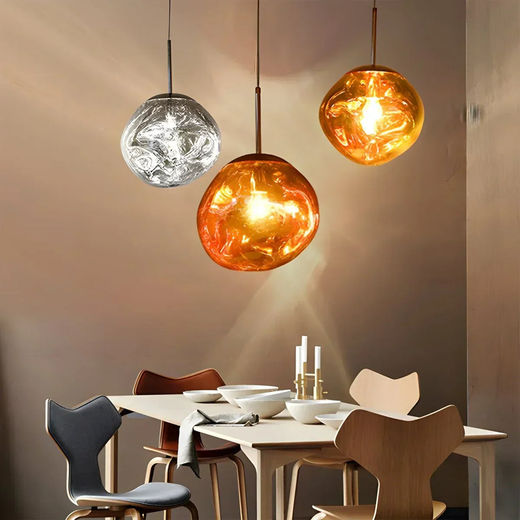 Lampă suspendată Lux Lava Flow pentru sufragerie, cu design modern | Ventumra