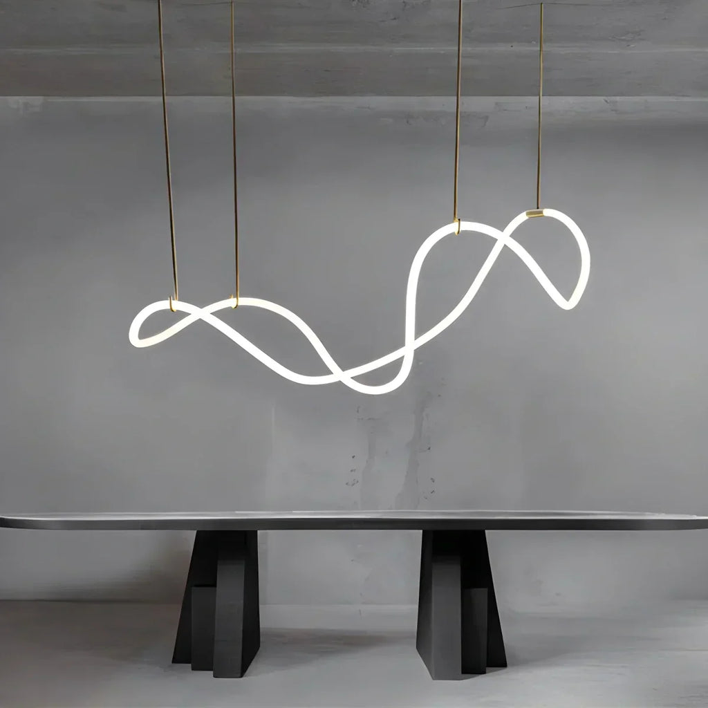 Lampada a sospensione con cavo lungo per sala da pranzo, moderna lampada LED | Ventumra