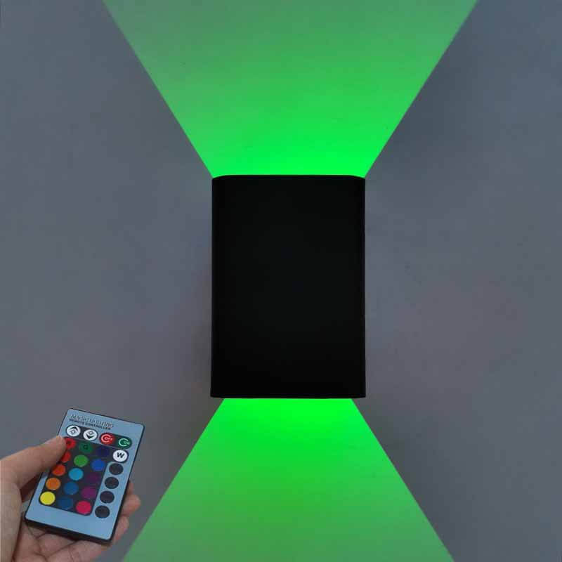 RGB LED Square Wall Lamp — Aluminum Light with Remote Control
