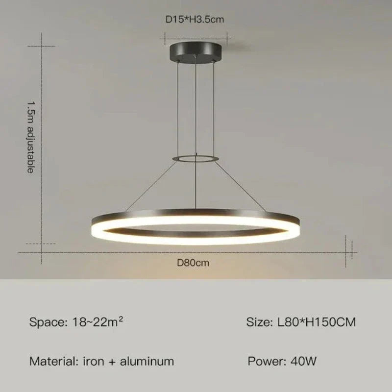 AstraLume Slim Pendant Lamp For Modern Interiors And Style