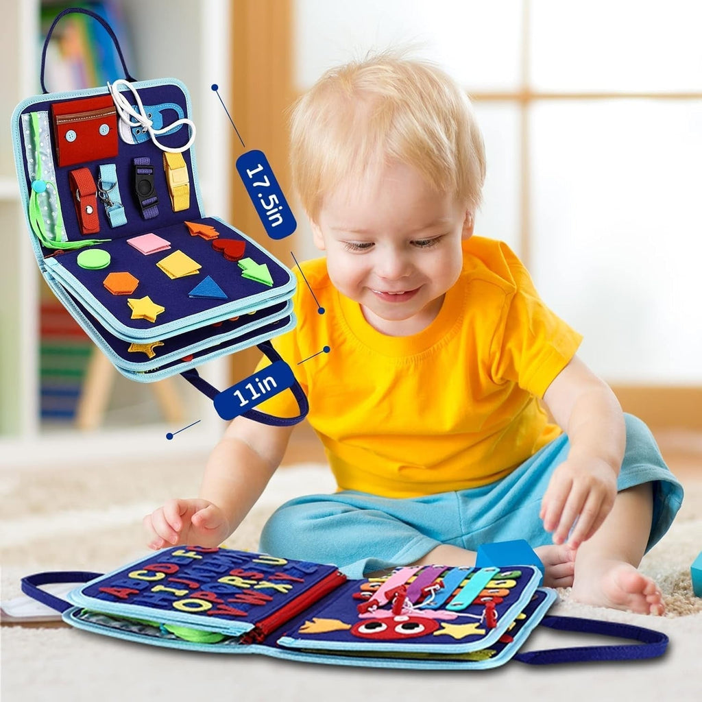 Montessori Activity Board — Improved Interactive Learning Toy