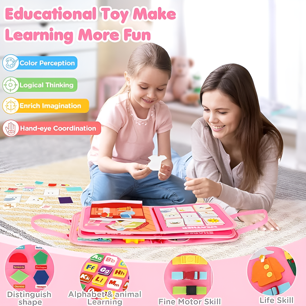 Montessori Activity Board — Improved Interactive Learning Toy