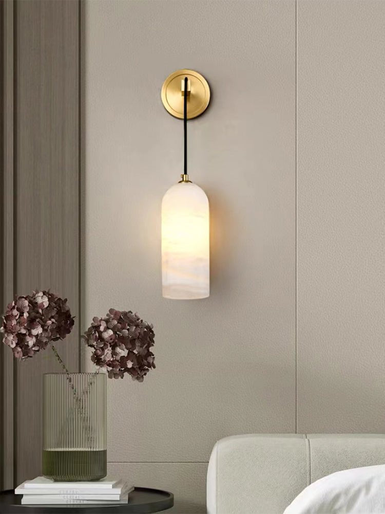 Vaelara Pendant Alabaster Wall Light | ventumra