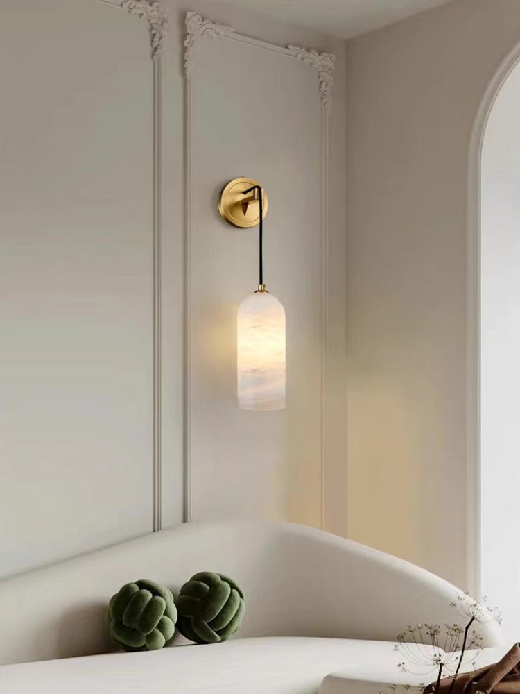 Vaelara Pendant Alabaster Wall Light | ventumra