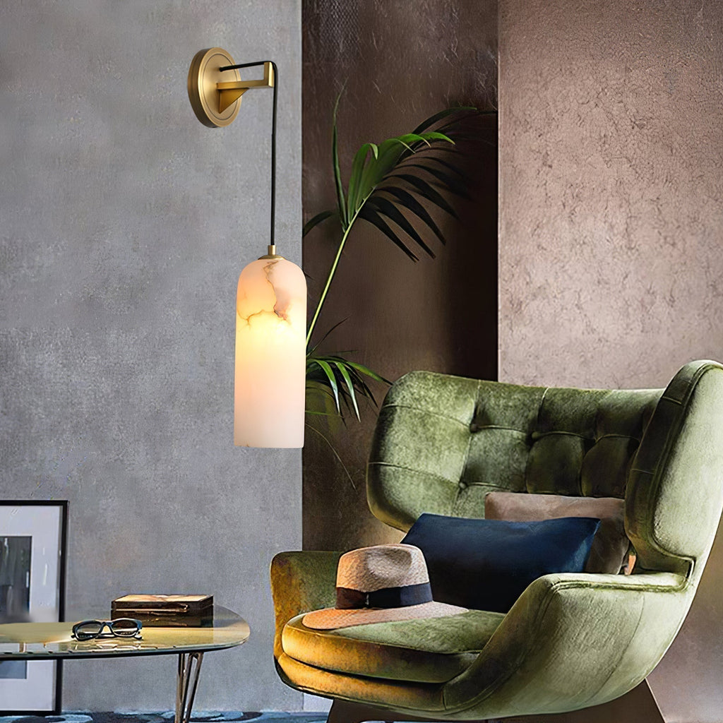Vaelara Pendant Alabaster Wall Light | ventumra