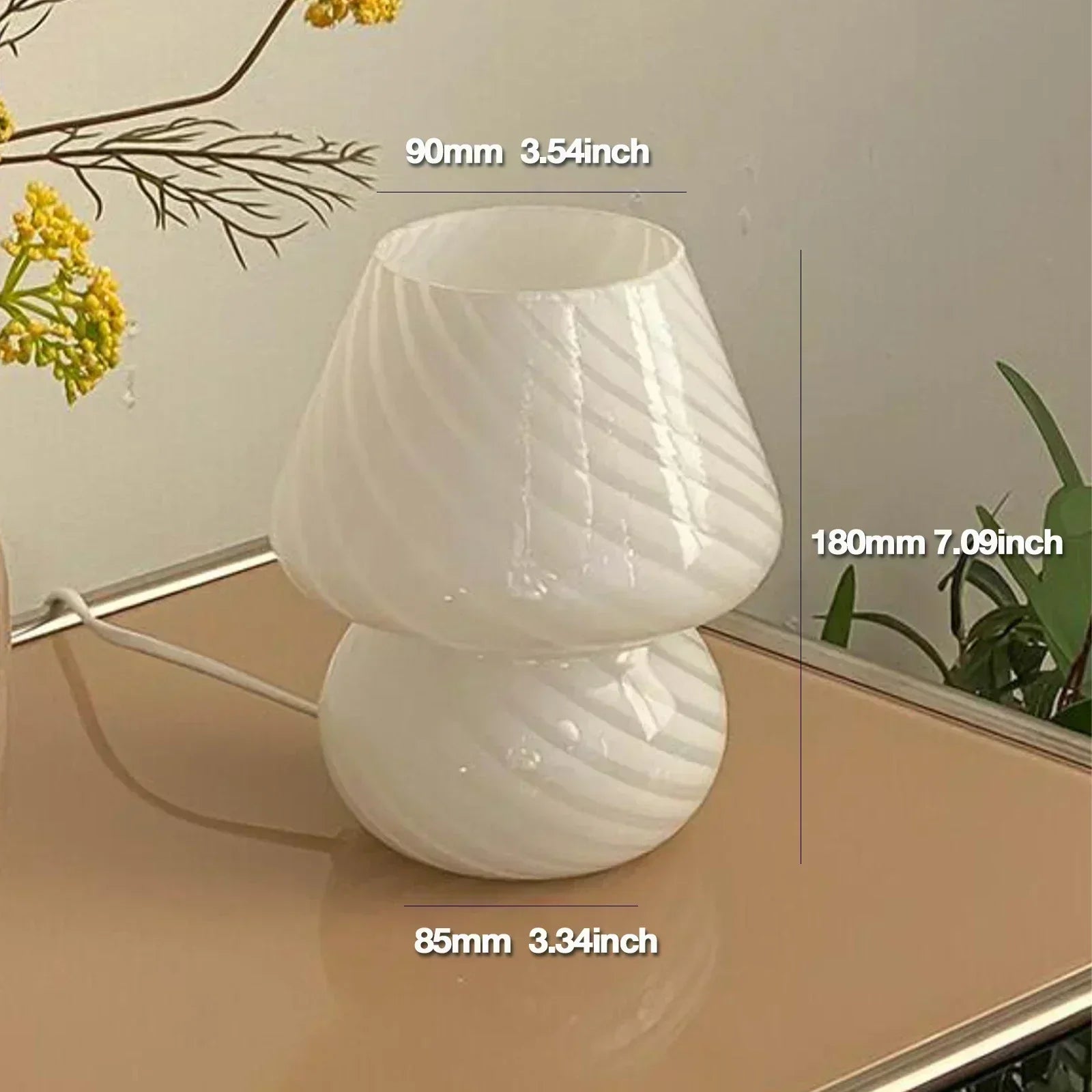 Aurelle | Tranquil Glass Desk Lamp For Cozy Workspaces