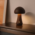 SylvaLamp Wooden Mushroom LED Night Light With Touch Switch