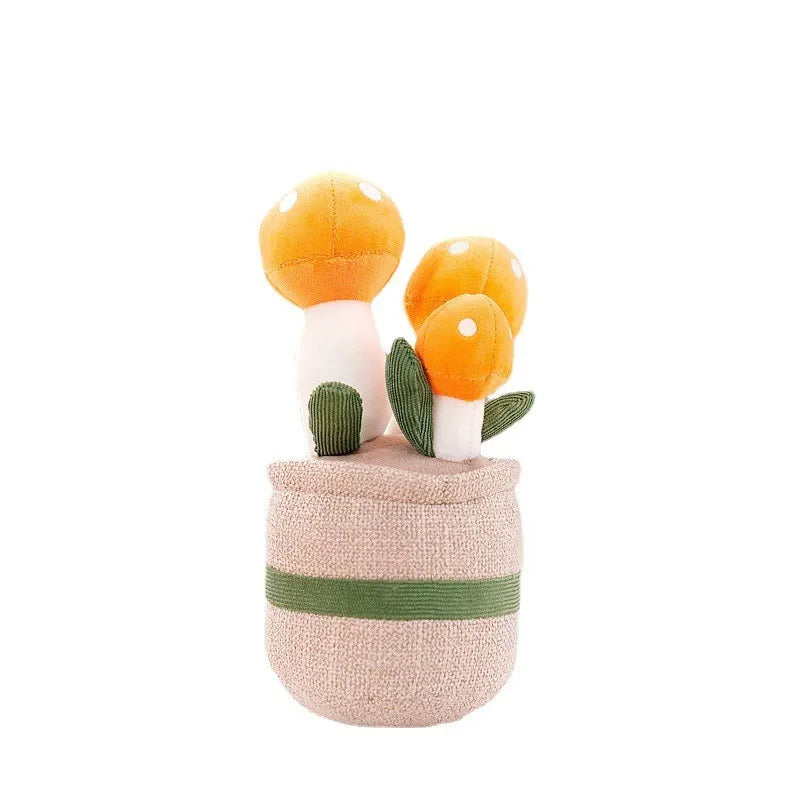 Glad mjuk leksak med blommotiv — färgglad blomdesign