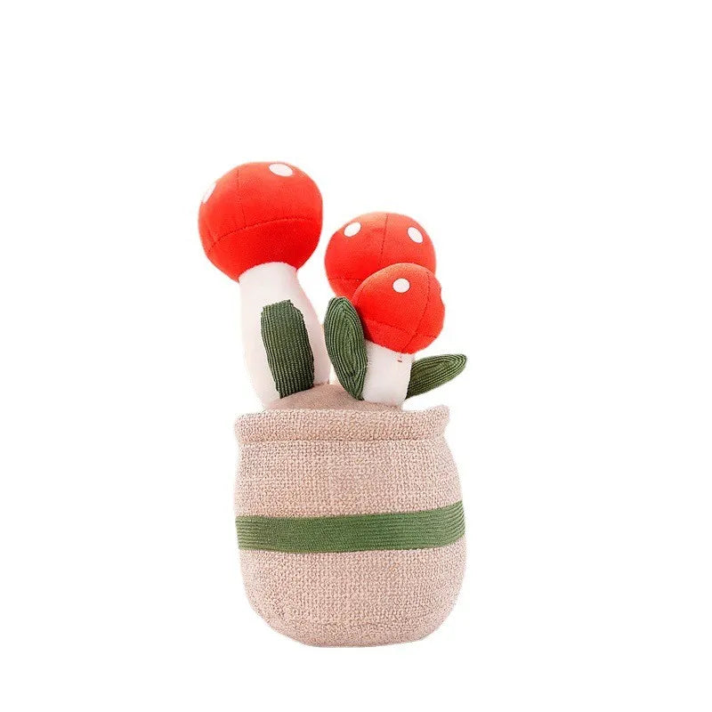 Glad mjuk leksak med blommotiv — färgglad blomdesign