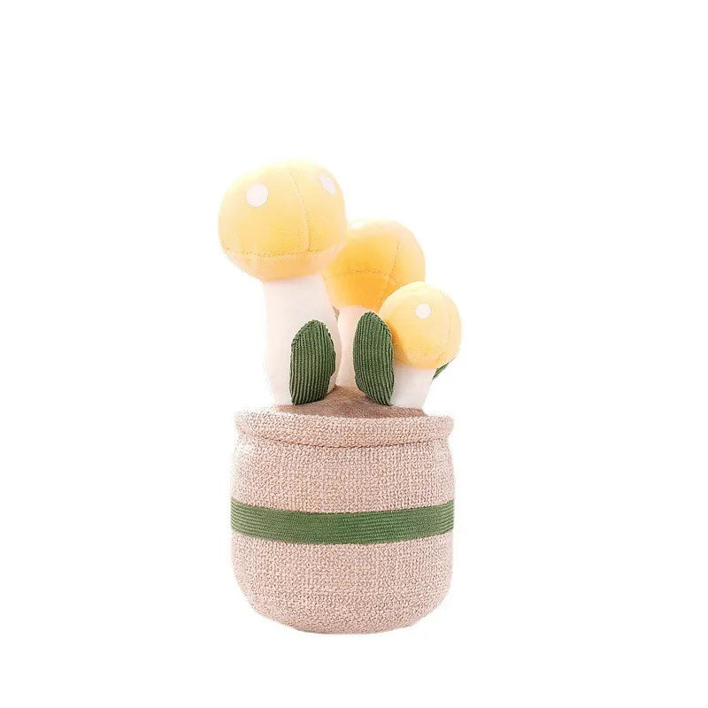 Glad mjuk leksak med blommotiv — färgglad blomdesign