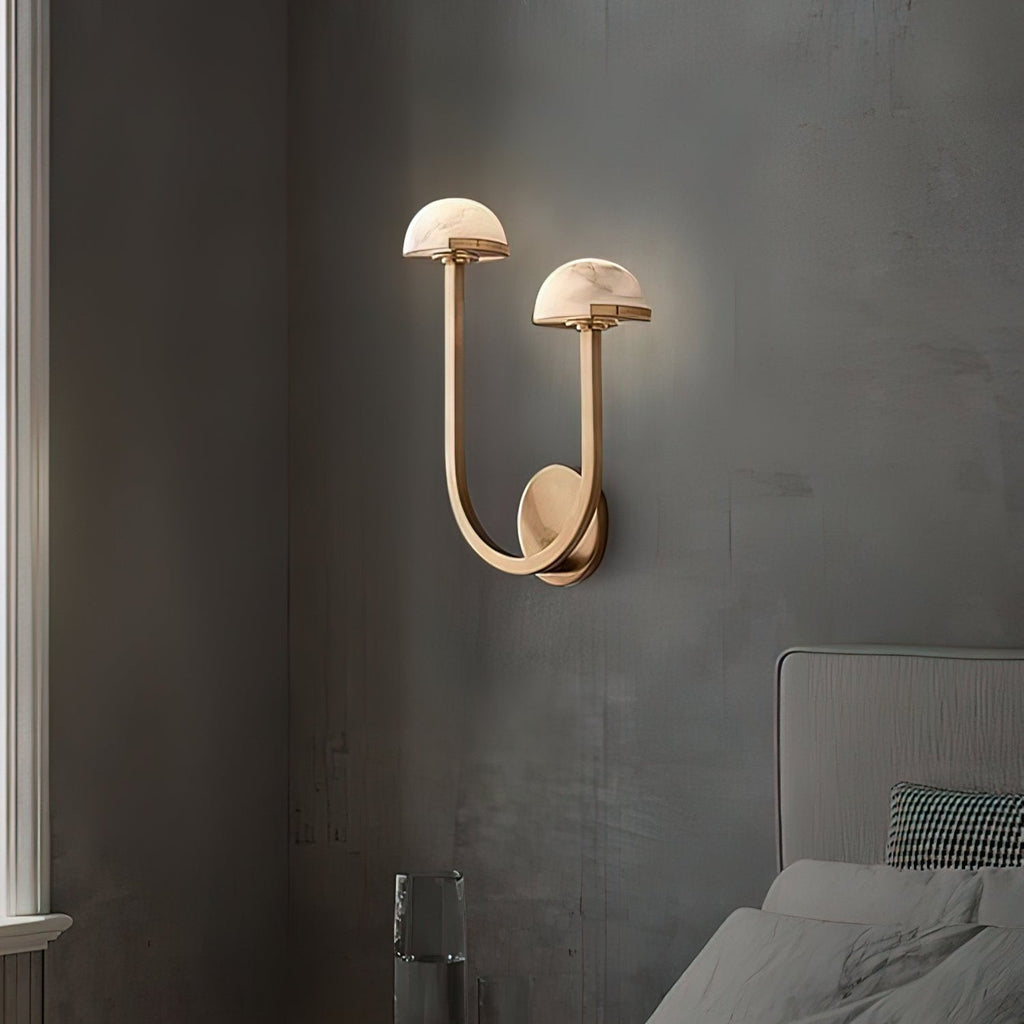 Lumora | Alabaster Mushroom Lamp For Bedroom Or Living Room