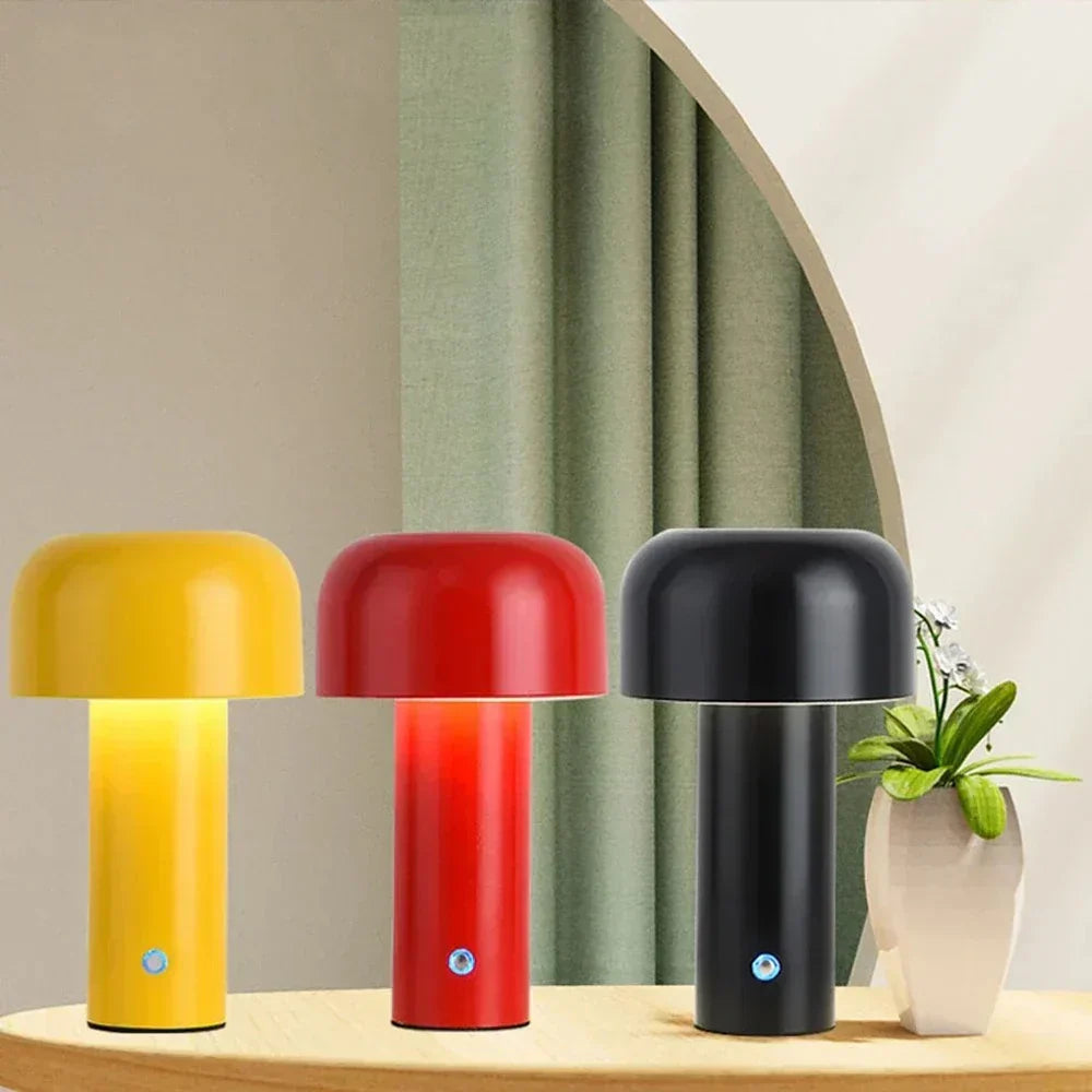 Mushroom Lamp Portable USB Rechargeable LED Light For Cozy Spaces | Ventumra