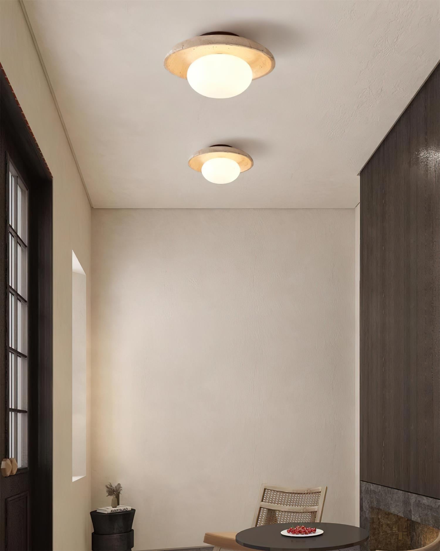 Mylie Travertine Ceiling Light | ventumra