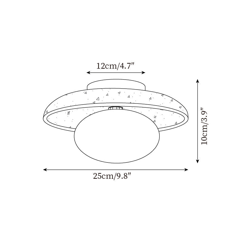 Mylie Travertine Ceiling Light | ventumra