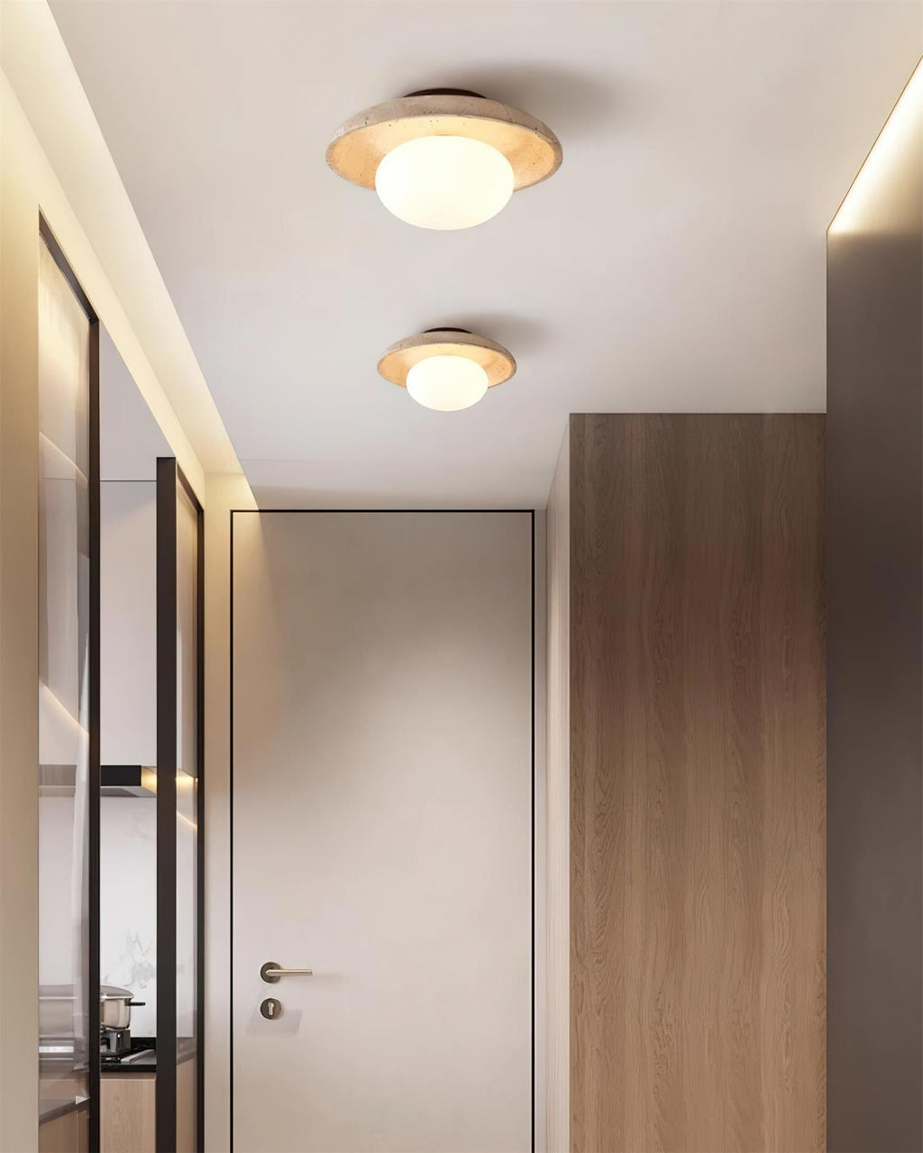 Mylie Travertine Ceiling Light | ventumra