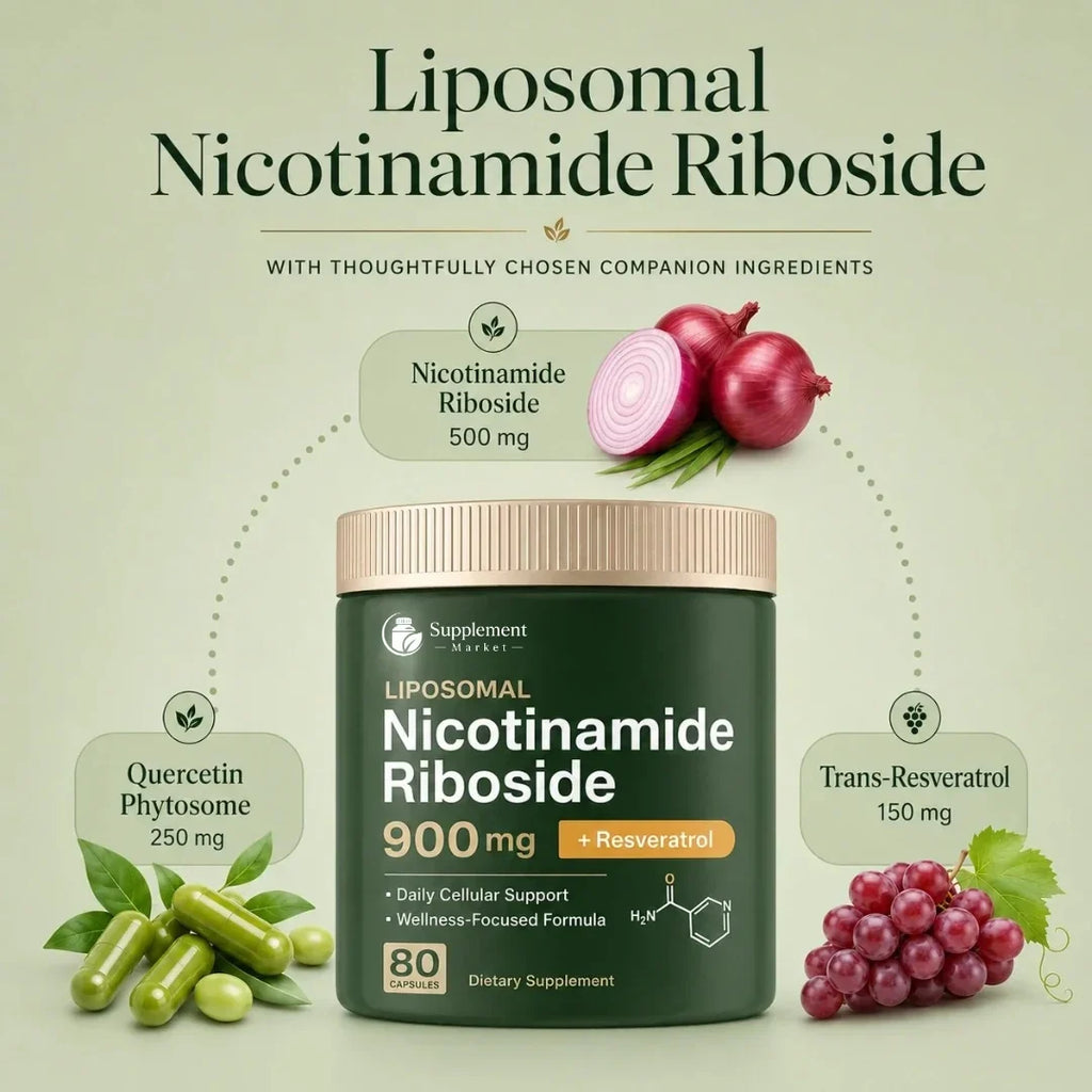 NAD+ Nicotinamide Riboside 900 mg: alimenta l’energia cellulare e favorisce un invecchiamento sano
