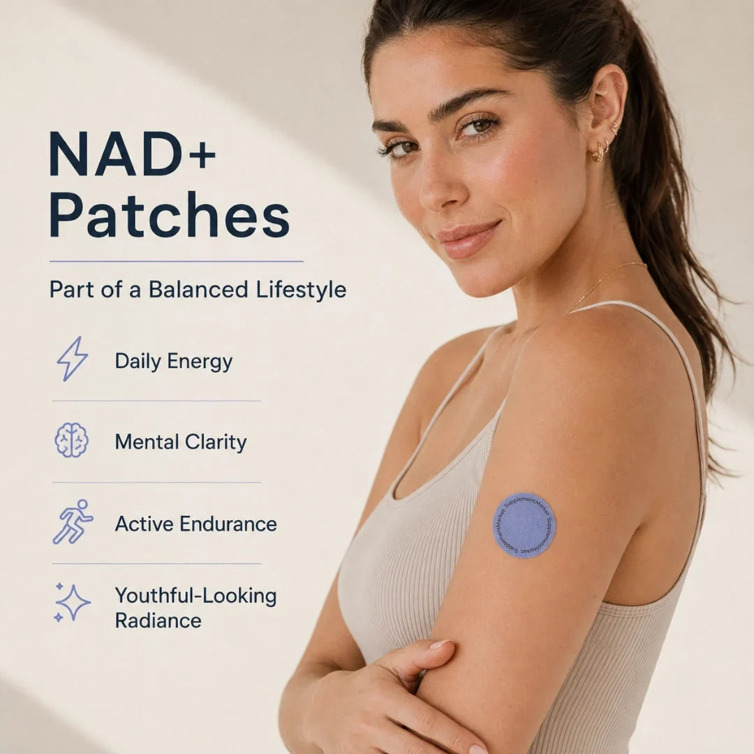 NAD+経皮パッチ：安定した細胞エネルギーとアンチエイジングをサポート