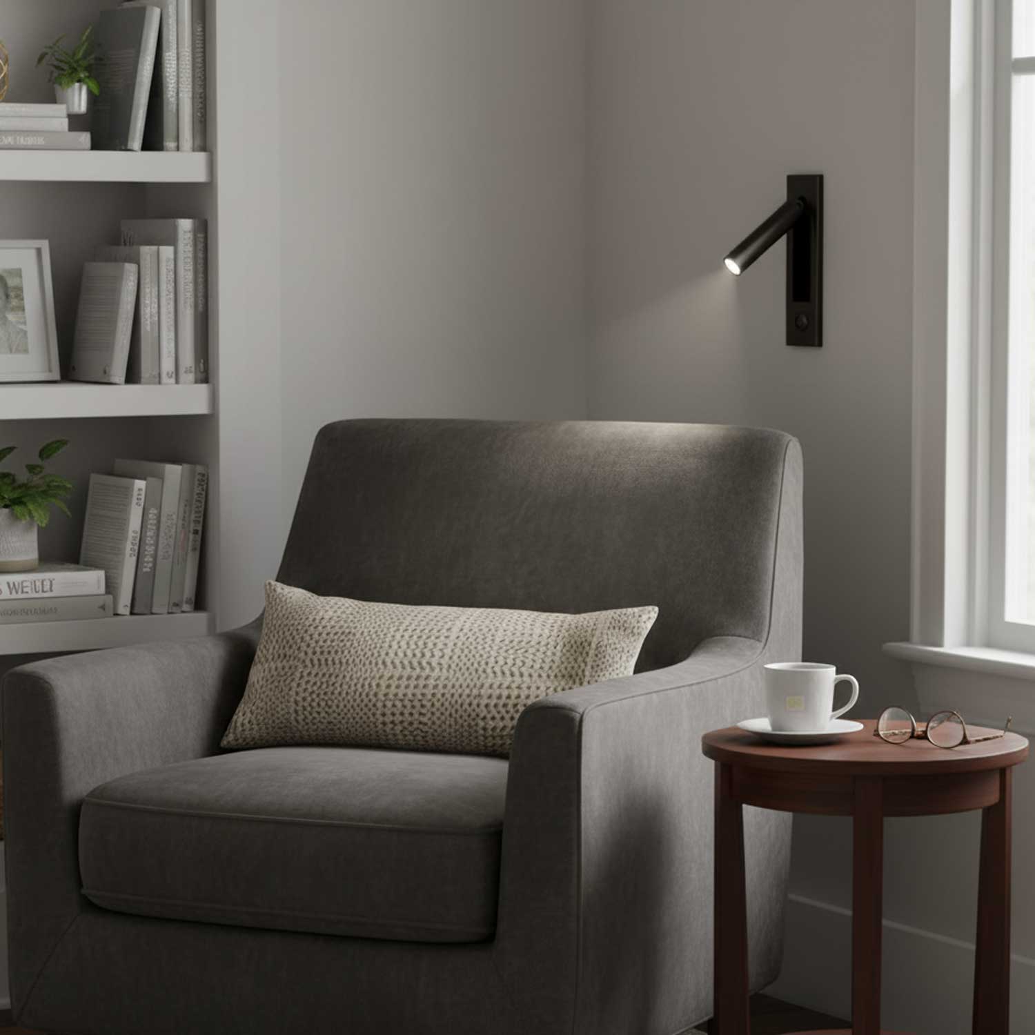 LumiFlex candeeiro de parede LED com cabeça flexível ajustável