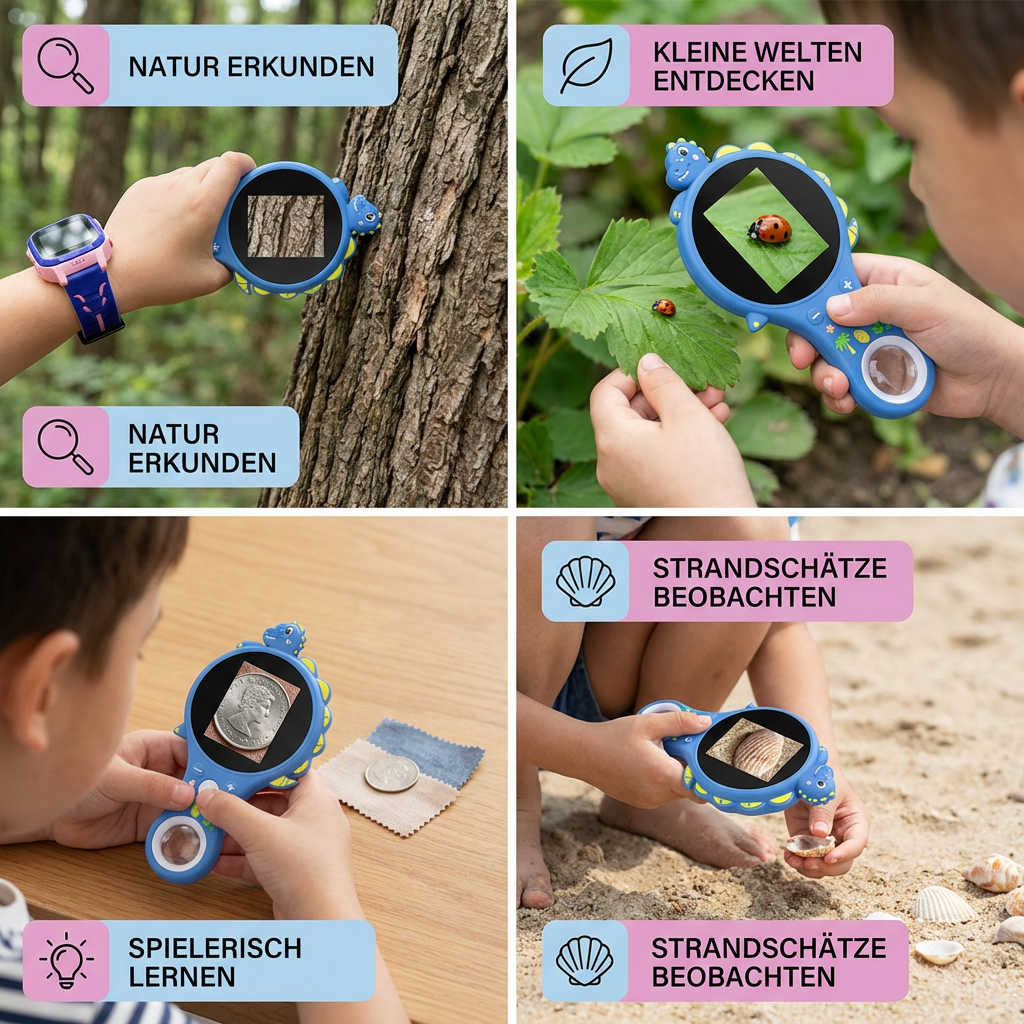Mobile Microscope for Kids — Digital Screen Research Device