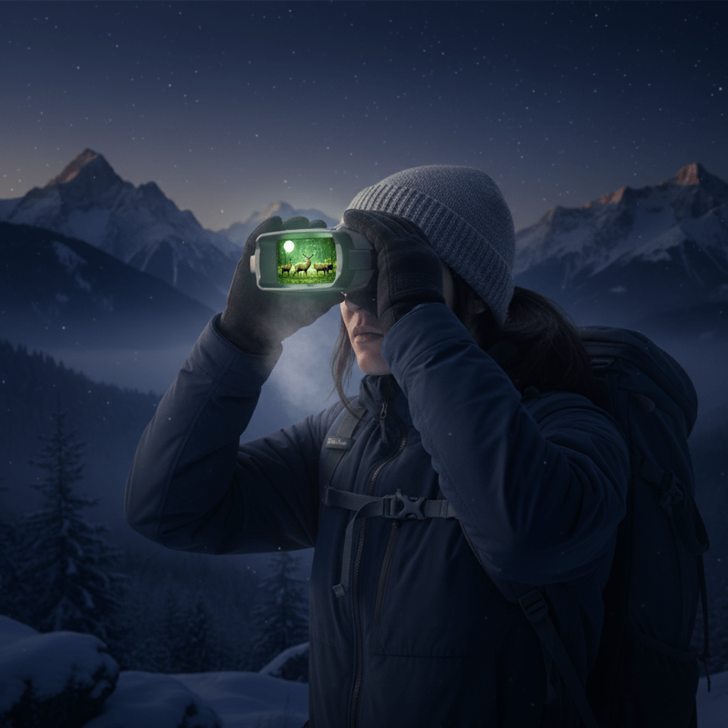 LumaScout 4K-Nachtsichtfernglas — 8-facher Zoom, UHD-Bildsensor