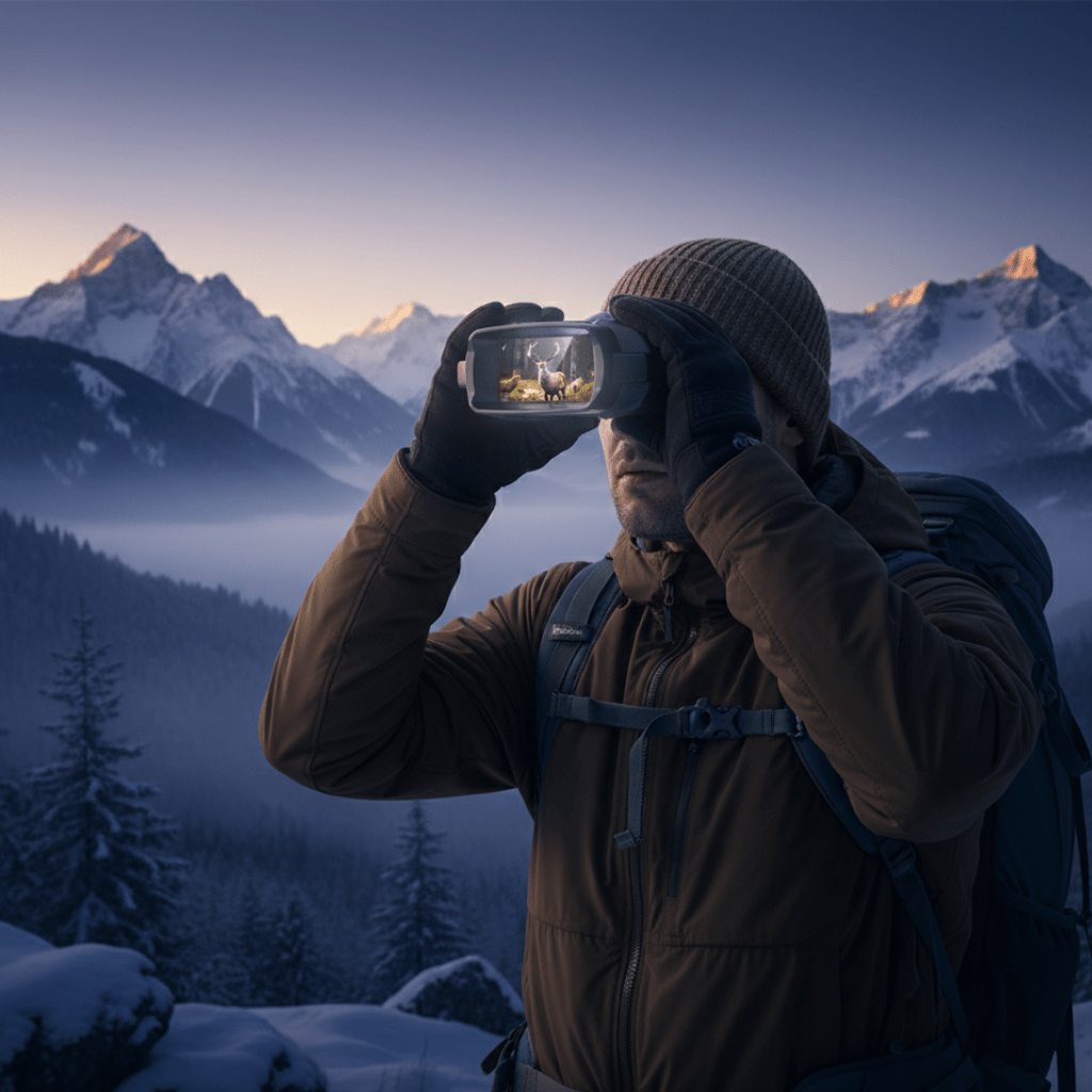LumaScout 4K-Nachtsichtfernglas — 8-facher Zoom, UHD-Bildsensor