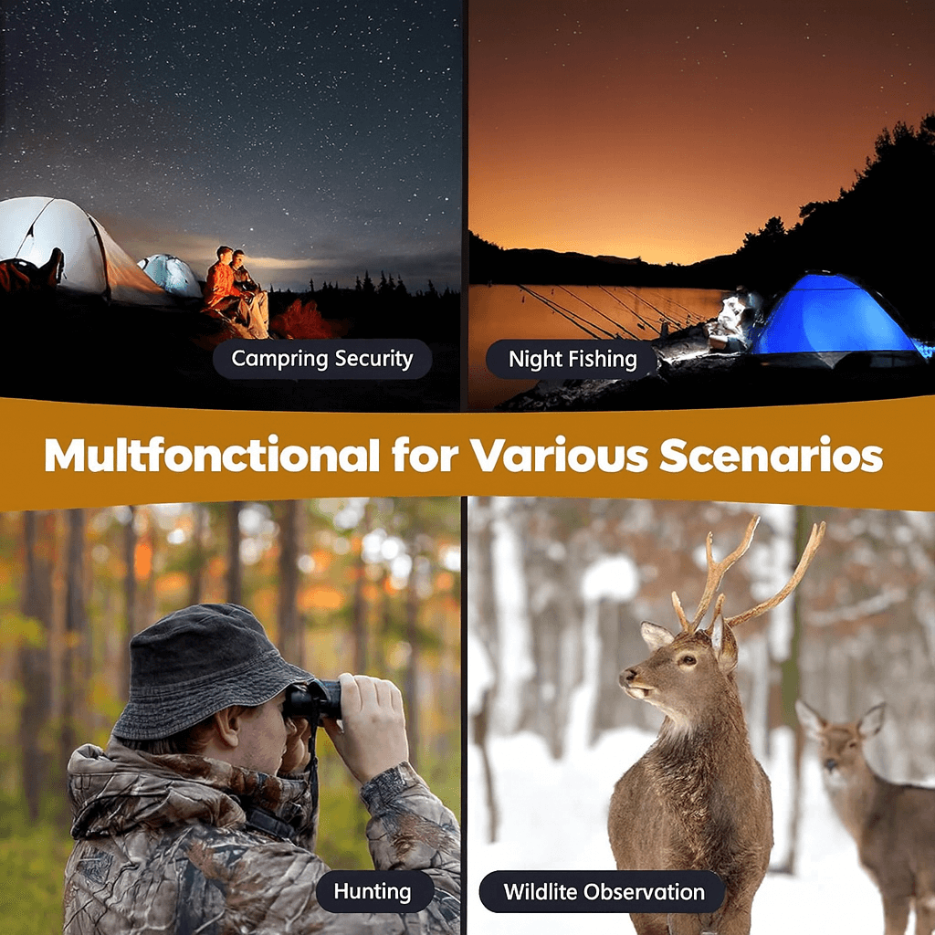 LumaScout 4K-Nachtsichtfernglas — 8-facher Zoom, UHD-Bildsensor