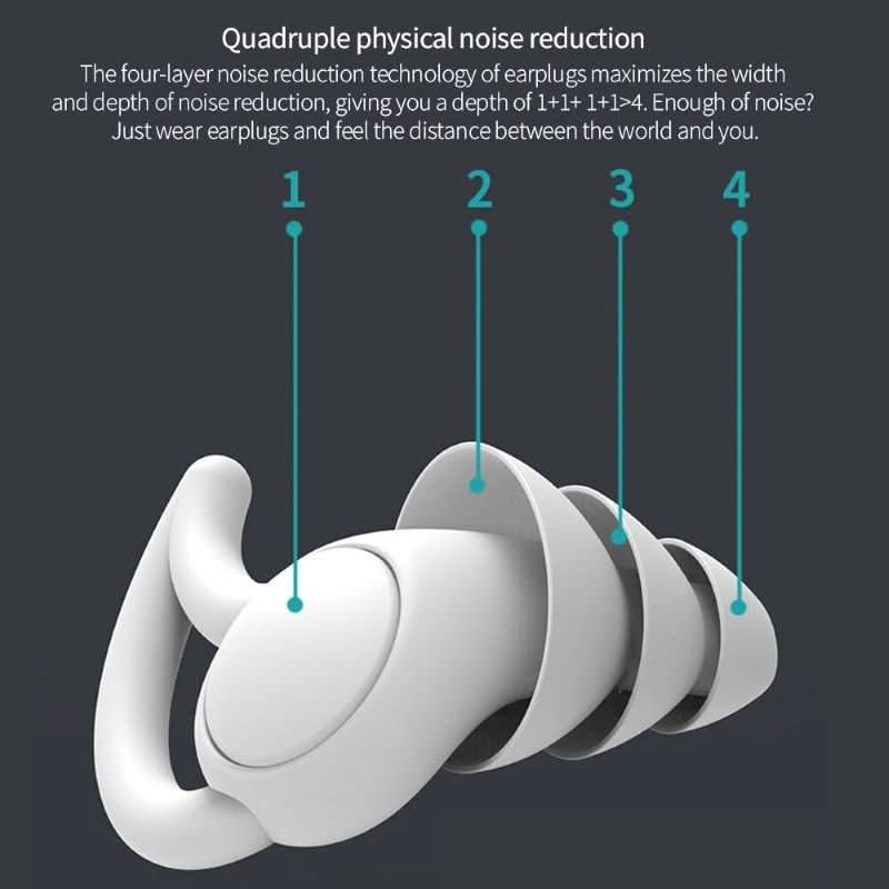 LumaSleep Tapones para los oídos de silicona suave — Ajuste personalizado y perfil ergonómico