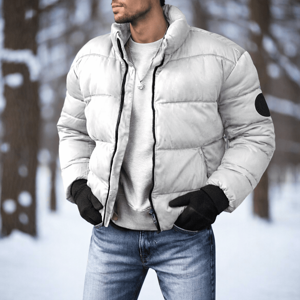 Arcticvale Men's Lightweight Insulated Down Jacket — Slim Quilted Fit