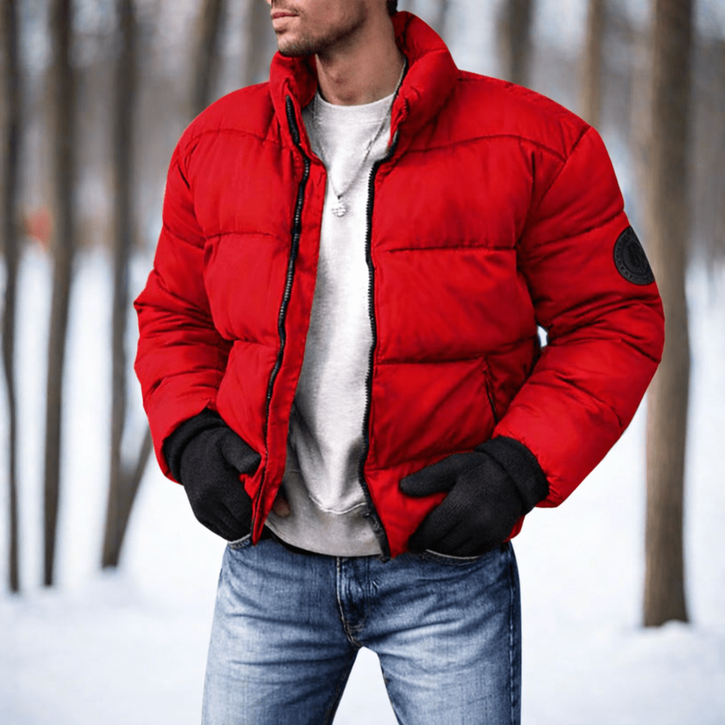 Arcticvale Men's Lightweight Insulated Down Jacket — Slim Quilted Fit