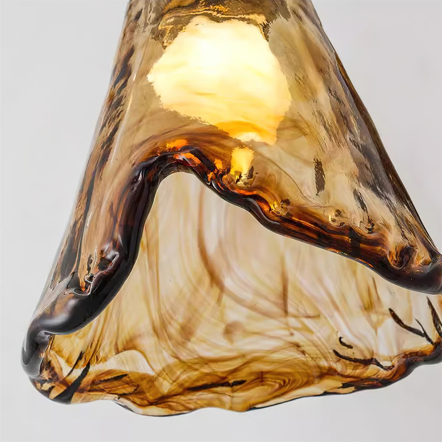 Velimo Amber Glass Flush Mount Light | ventumra
