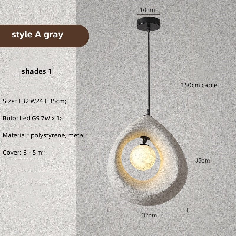 Lumexa Modern LED Pendant Light In Polystyrene Wall Light
