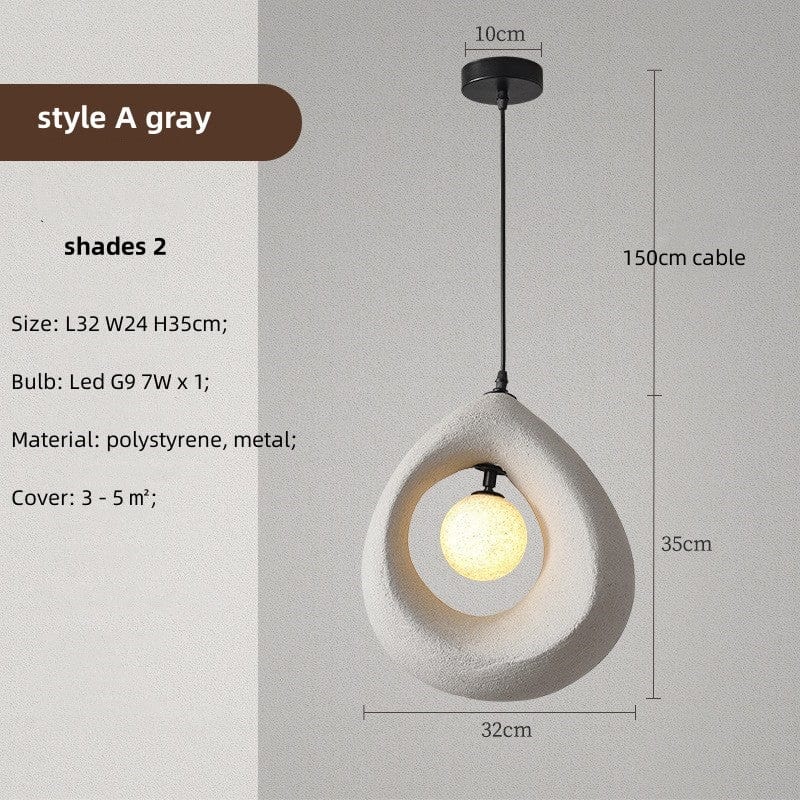 Lumexa Modern LED Pendant Light In Polystyrene Wall Light