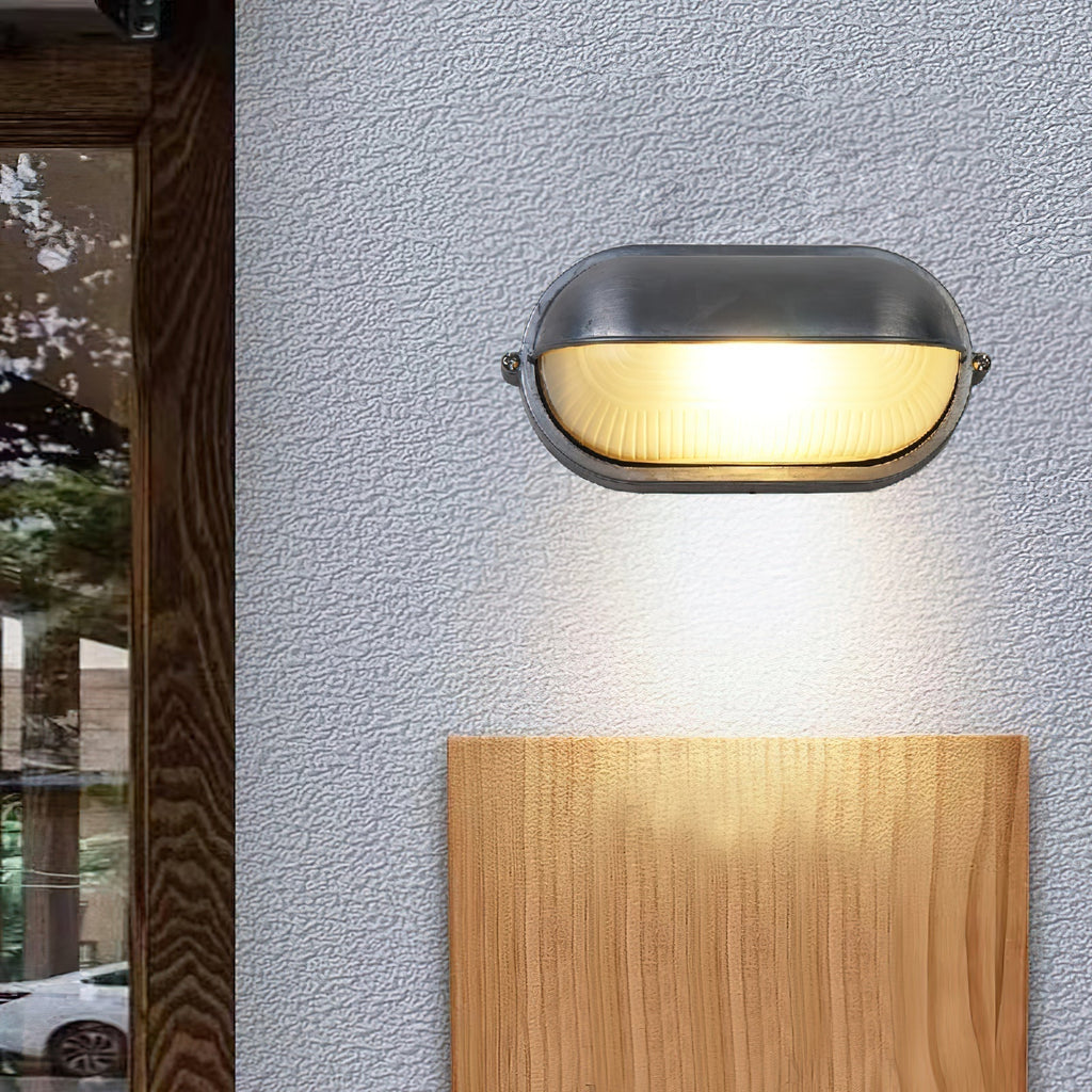 Vorn Modern Round/Ellipse Outdoor Waterproof Wall Lamp. 2 Colors | ventumra