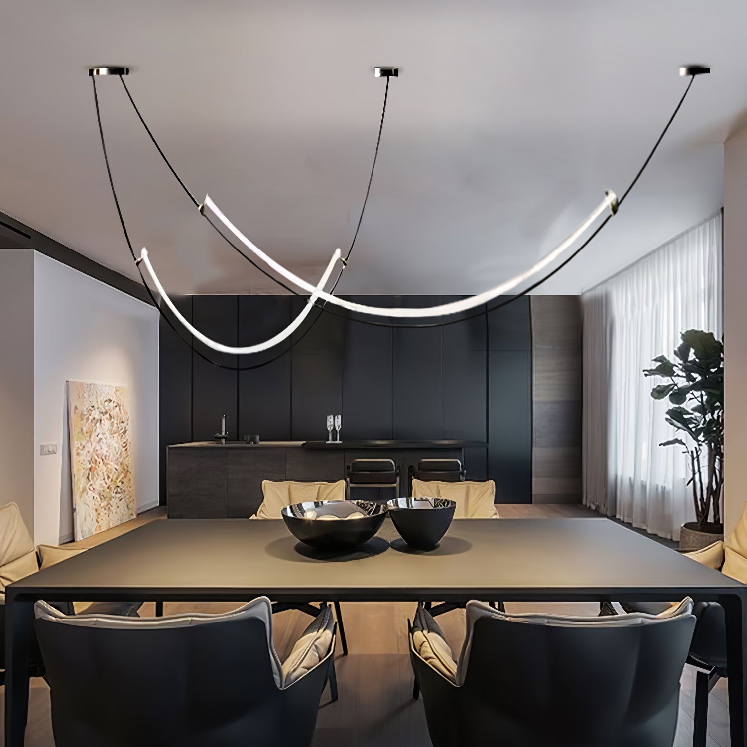 Zephira Curved LED Pendant Light | ventumra