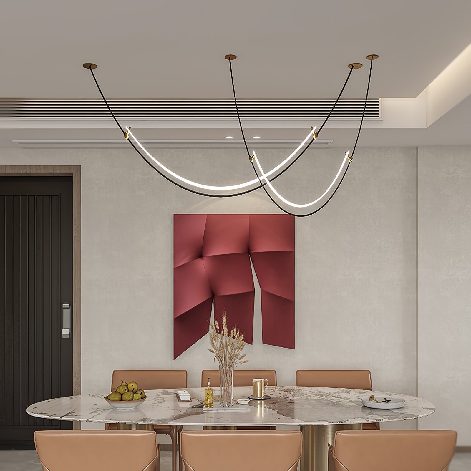 Zephira Curved LED Pendant Light | ventumra