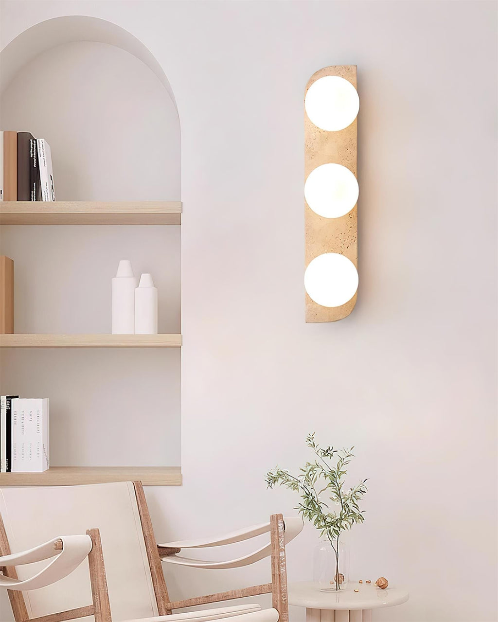 Ritta Travertine Wall Lamp | ventumra