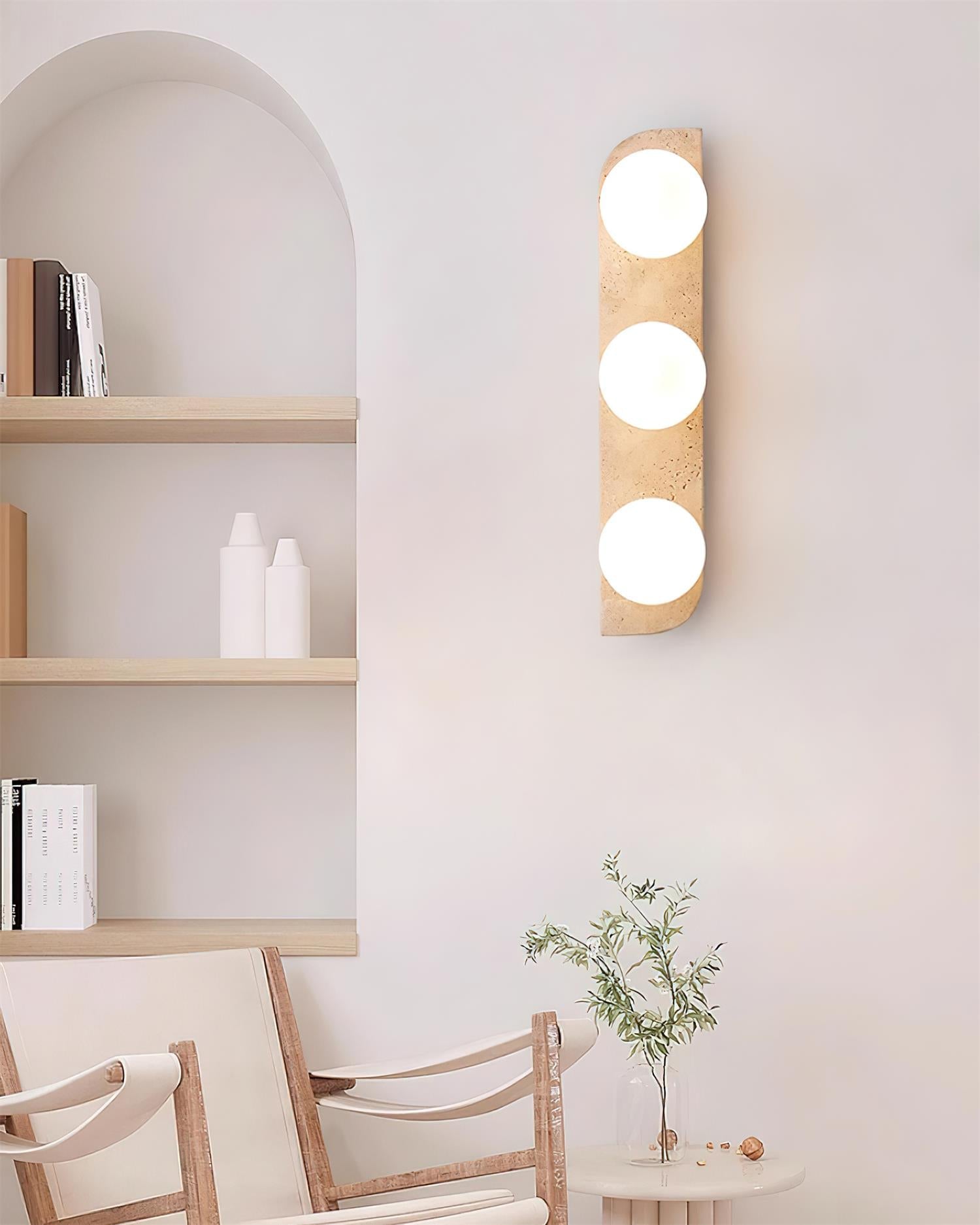 Ritta Travertine Wall Lamp | ventumra