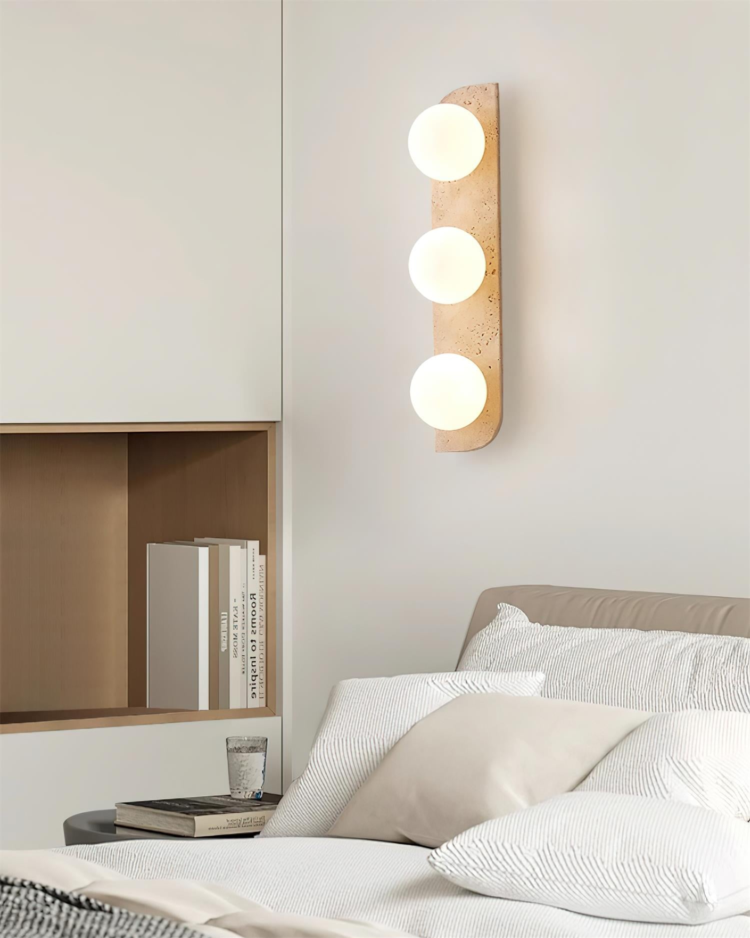 Ritta Travertine Wall Lamp | ventumra