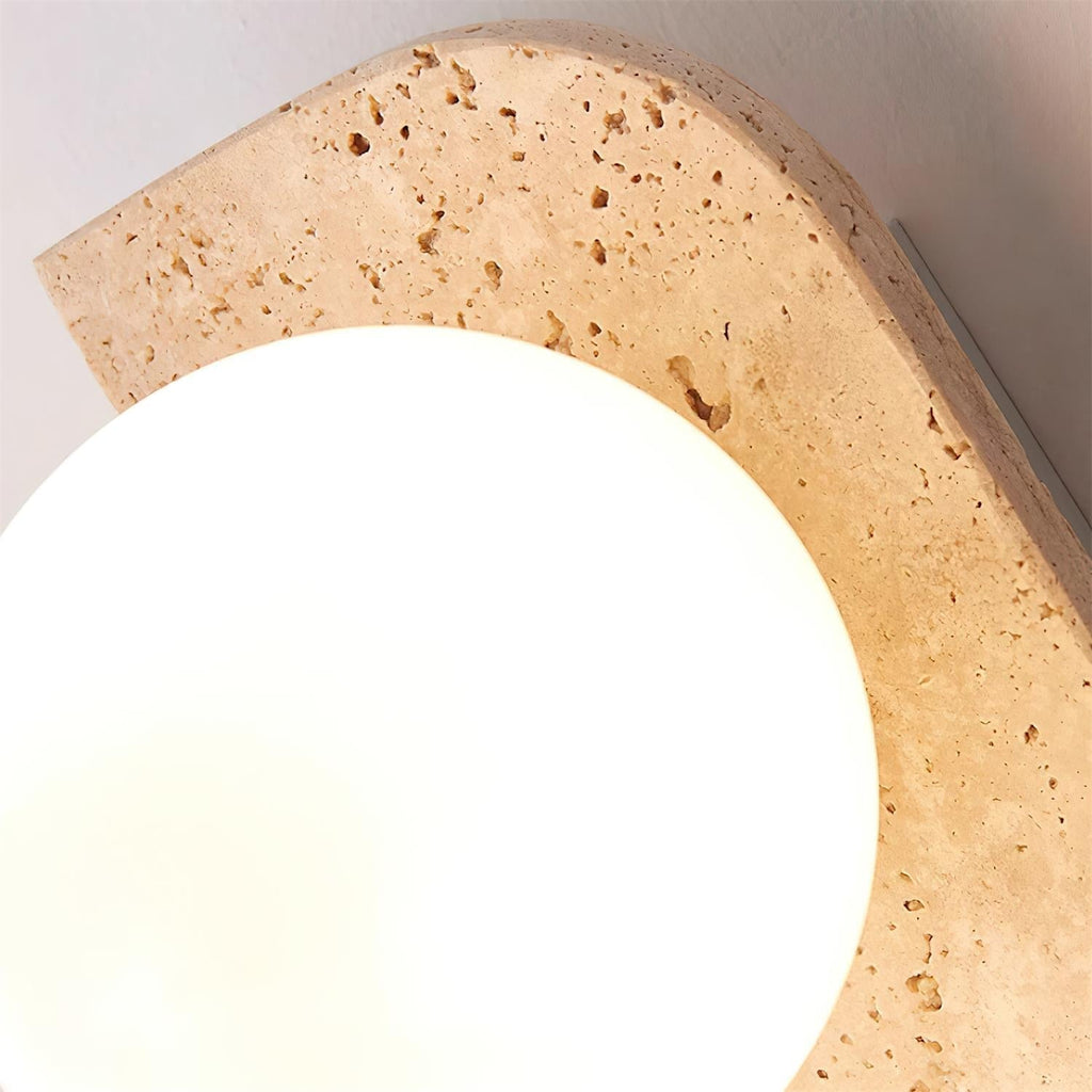 Ritta Travertine Wall Lamp | ventumra