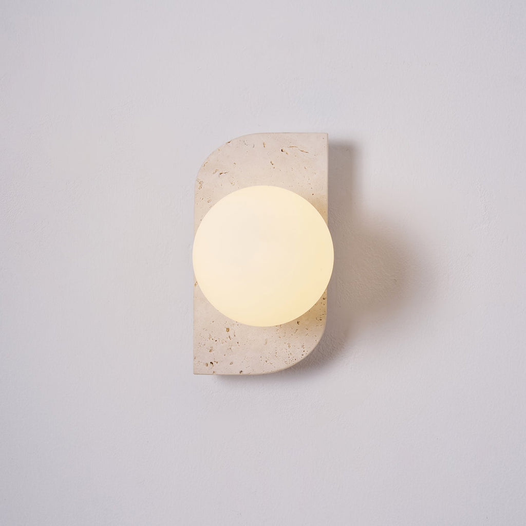 Ritta Travertine Wall Lamp | ventumra