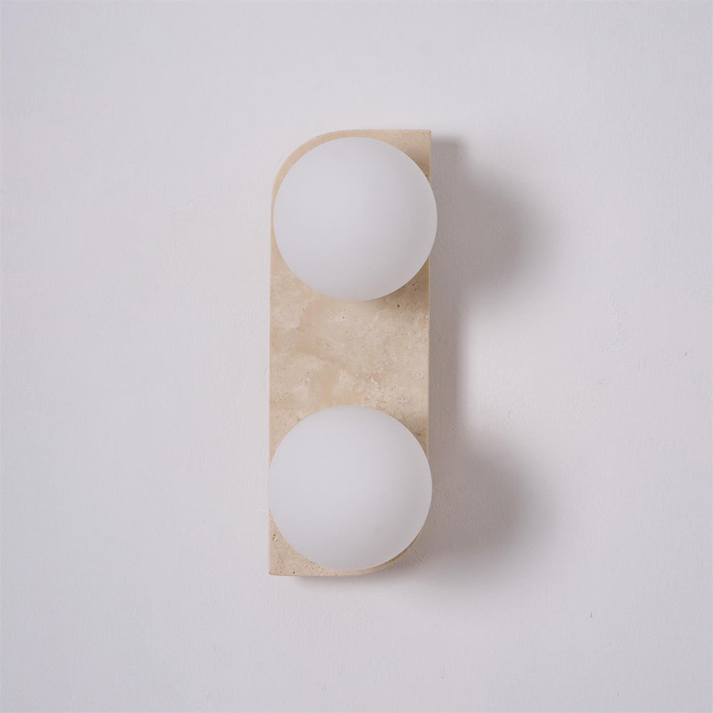 Ritta Travertine Wall Lamp | ventumra