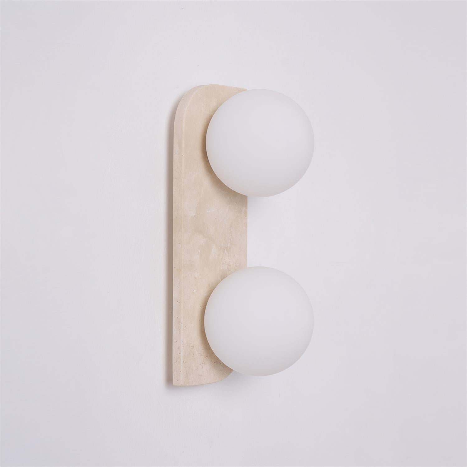 Ritta Travertine Wall Lamp | ventumra