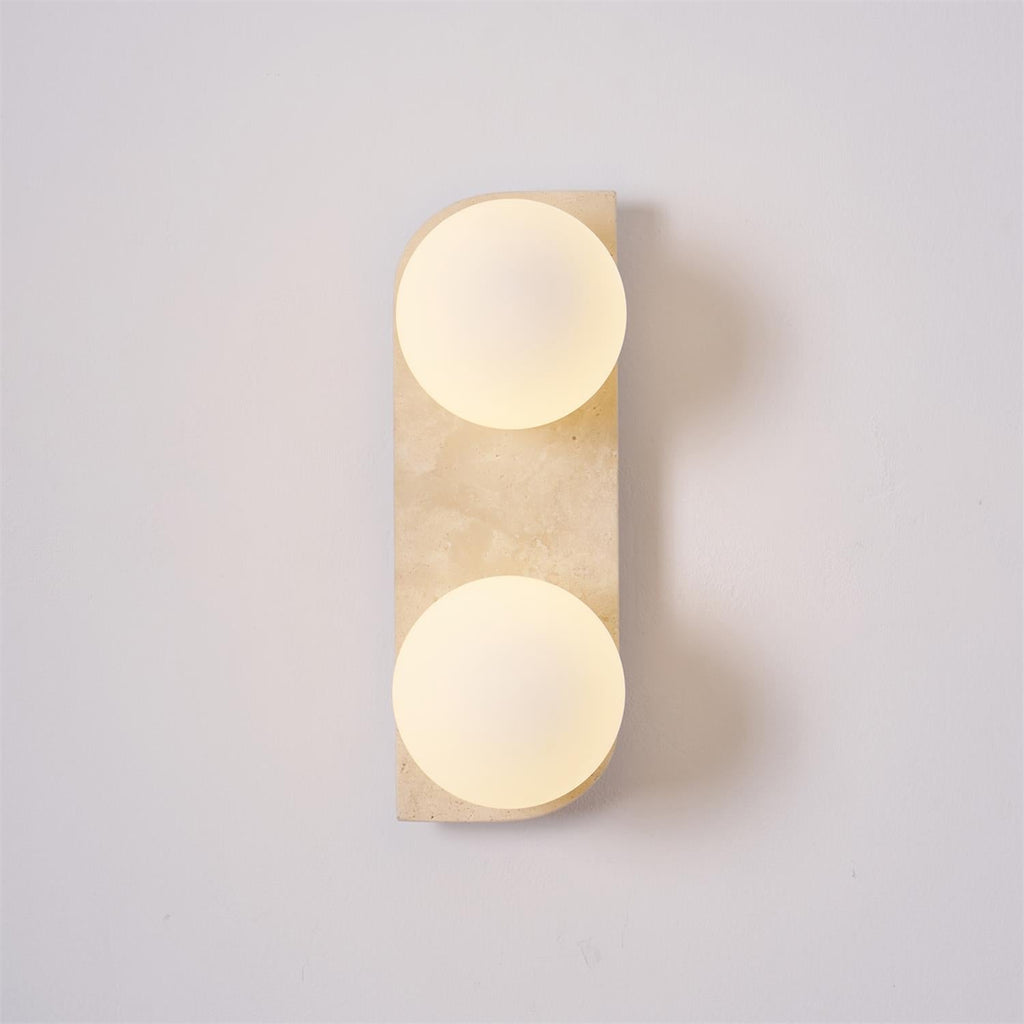 Ritta Travertine Wall Lamp | ventumra