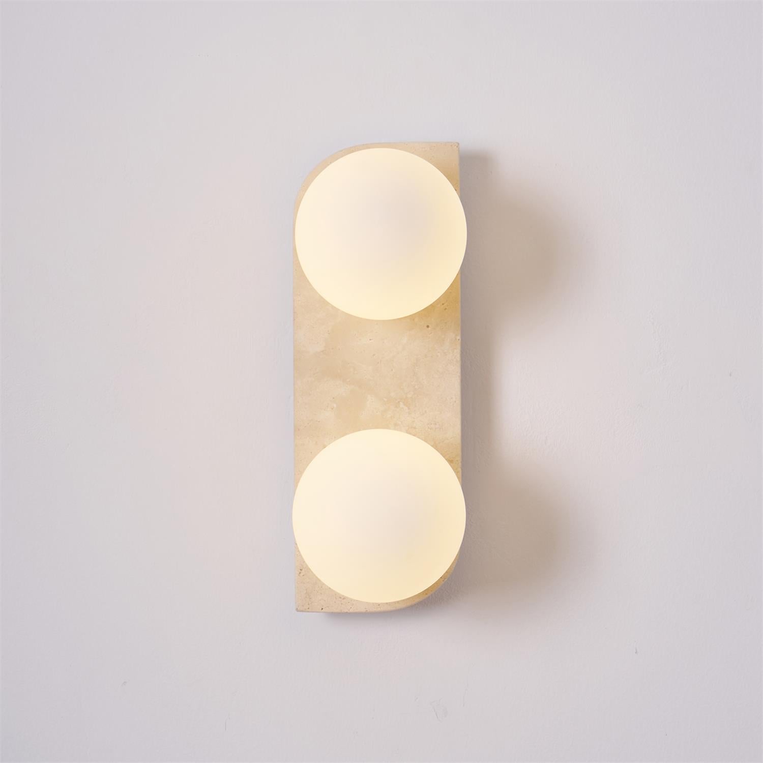 Ritta Travertine Wall Lamp | ventumra