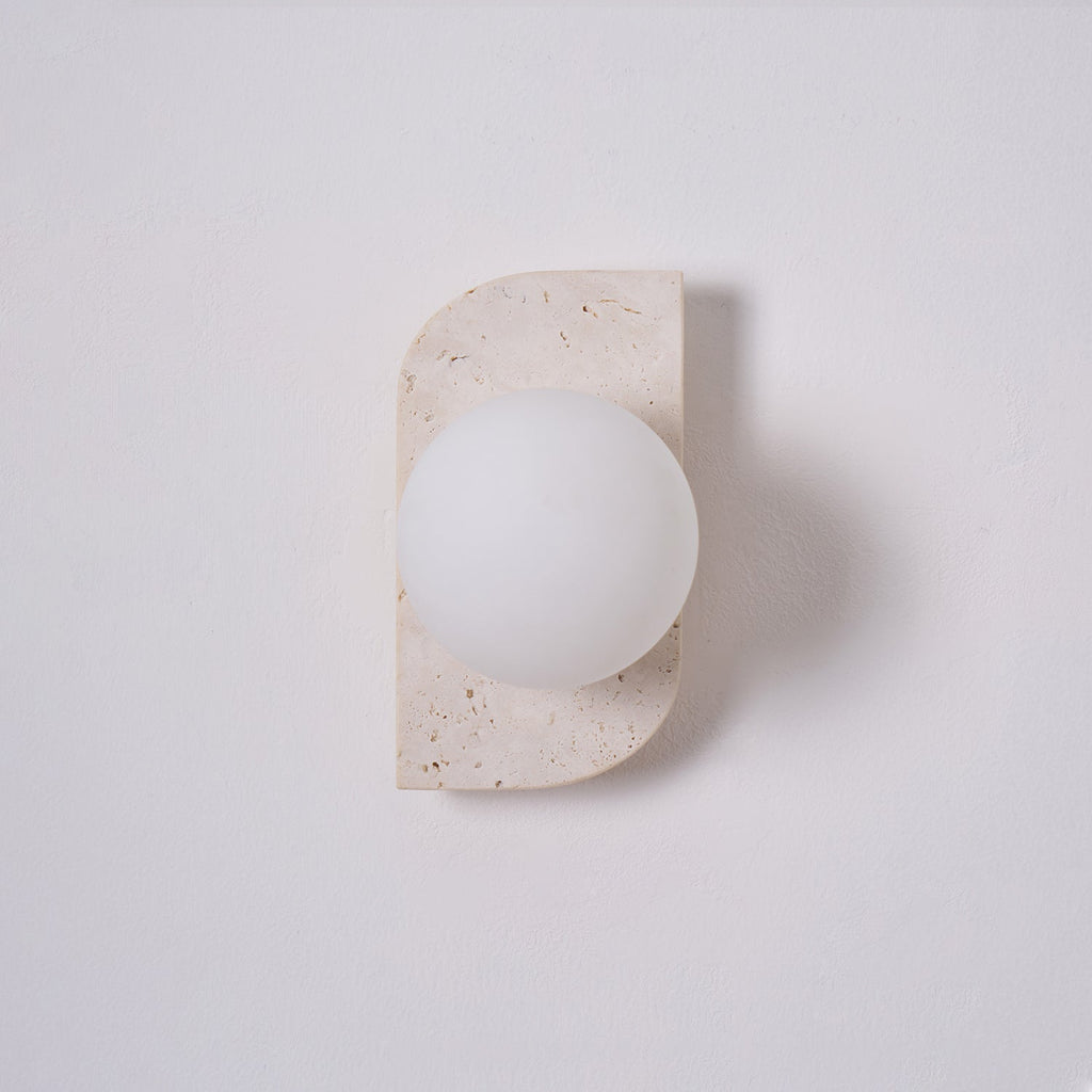 Ritta Travertine Wall Lamp | ventumra