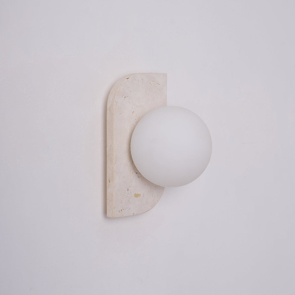 Ritta Travertine Wall Lamp | ventumra
